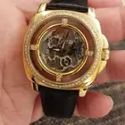 ساعة الماس اصلي طبيعي نوع شارلي رجالية اوتوماتيك حجم كبير