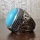 خاتم فيروز نيشابوري طبيعي صافي وراهي (تم البيع)