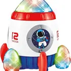 لعبة الصاروخ الفضائي الصغير للأطفال مع مؤثرات صوتية وبصرية