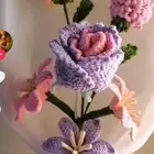 باقات ورد حياكة يدوية