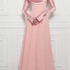 فستان انيق احمر مصنوع يدوي من تركيا