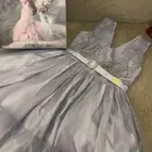 فستان بناتي عمر 10 سنوات ل 12 سنه لون رمادي اشتريته ب 550