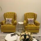 كنب 7 اشخاص مع ستارة وطاولات وفرش