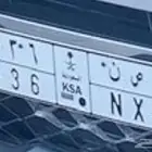 لوحة سيارة للبيع ( ر ص ن 3636)