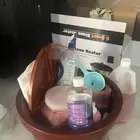 أغراض وأدوات جاهزه لمشروع مساج كامله للبيع ويوجد شعار مصمم