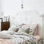 سرير ايكيا ابيض حديد