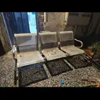 كرسي انتظار حديد ثلاثي 100 ريال