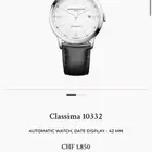 Baume Mercier premium watch Classima 10332