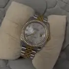 ساعه رولكس مينا ( صدفي ) الماس