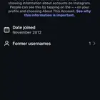 حساب إنستقرام قديم للبيع 2012