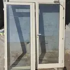 باب المنيوم زجاج دبل فتحتين