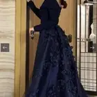 فستان سهرة كحلي استعمال 4 ساعات فقط نظيف مقاسXXL