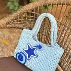 شنطه هاند ميد كروشيه جميله جدا جديده