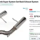 للبيع كات باك من نوع Pypes Pype-Bomb للموستنق