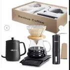 الة قهوه V60   تتكون من 8 قطع .