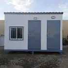 للبيع غرفة بركس متنقلة غرفة حارس مع دورة مياه ومطبخ 3 4