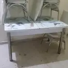 طاولة وكراسي جديدة للبيع جدة الصالحية