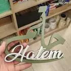 طباعه اسماء للمناسبات ومجسمات 3D على حسب الطلب