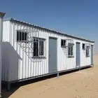 للبيع غرفة بركس متنقلة جاهزة برتبل كارافان سكن عمال 12  3.75