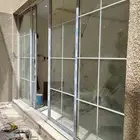باب المنيوم باب كلادينج شبابيك المنيوم حديد سواتر مطلات