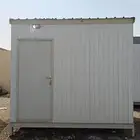 للبيع غرفة حارس بركس متنقلة جاهزة برتبل مع دورة مياه 3 في 3