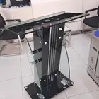 منبر زجاج منصة زجاج بوديوم قزاز