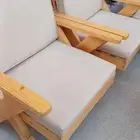 جلسه خارجيه خشب قوي مع وسايده