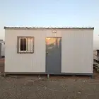 للبيع غرفة بركس متنقلة جاهزة برتبل مع دورة مياه 3في5