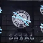Cometel 6090cm Cooktop Arrived  Heavy Grate Front Knobs