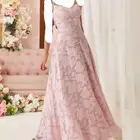 فستان مناسبات جديد وردي