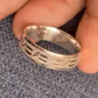 دبله فضه 925 كبيرة مقاس 26