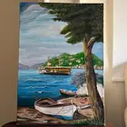 لوحة مرسومة يدوي ا