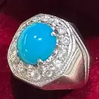 خاتم فيروز دمغاني صافي طبيعي