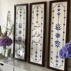 رسم وتطريز حسب الطلب فخار فازات تعليقات خشب
