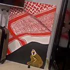 لوحة فنية بعنون شماغ الوطن