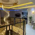 ثريا درج داخلي لولبي طويله كريستال