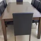 طاولة طعام شبهه جديده 8 كراسي