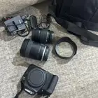 كاميرا 1300d مع عاديتين وشنطه وجميع مستلزماتها