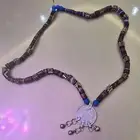 قلادة اثريه من العقيقمع ريال فضه