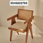 كراسي خشب راتان للمقاهي