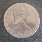 عملة فضيه أثرية فرنسيه الملكه تريزا عام 1780م