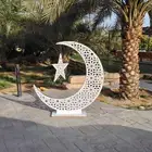 هلال رمضان زينه رمضان تركيب وتاجير هلال مضيء