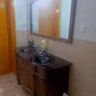 مغسله خشب اصلي حوضين