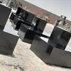 قواعد أناره حواجز خرسانية حجر زينة