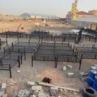 دكات حديد غرف خشب مظلات ابل