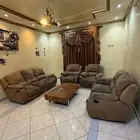كنب امريكي استرخاء طقم وستارة
