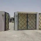 باب خارجي عرض 3 متر لون رصاصي