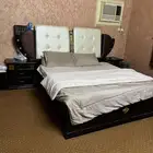 غرفة نوم سرير دولاب تسريحة