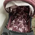 سرير اطفال خشب وعربة للبيع