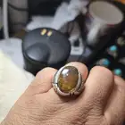 خاتم عقيق يماني مشجر ماشاءالله تبارك الرحمن